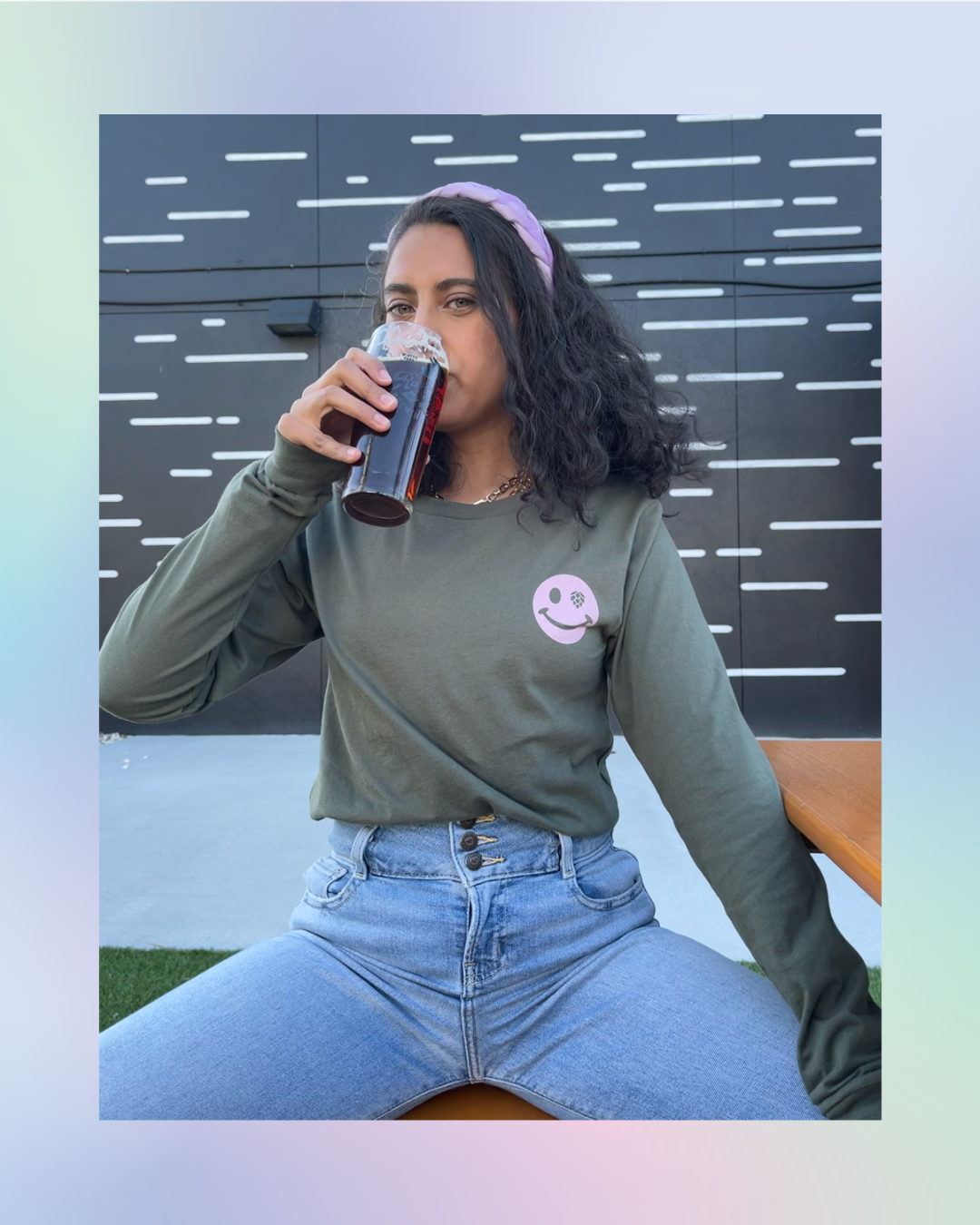 Hoppy Smile Long Sleeve Tee