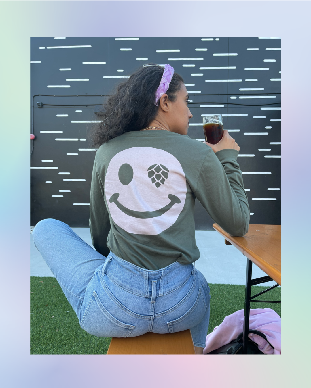 Hoppy Smile Long Sleeve Tee
