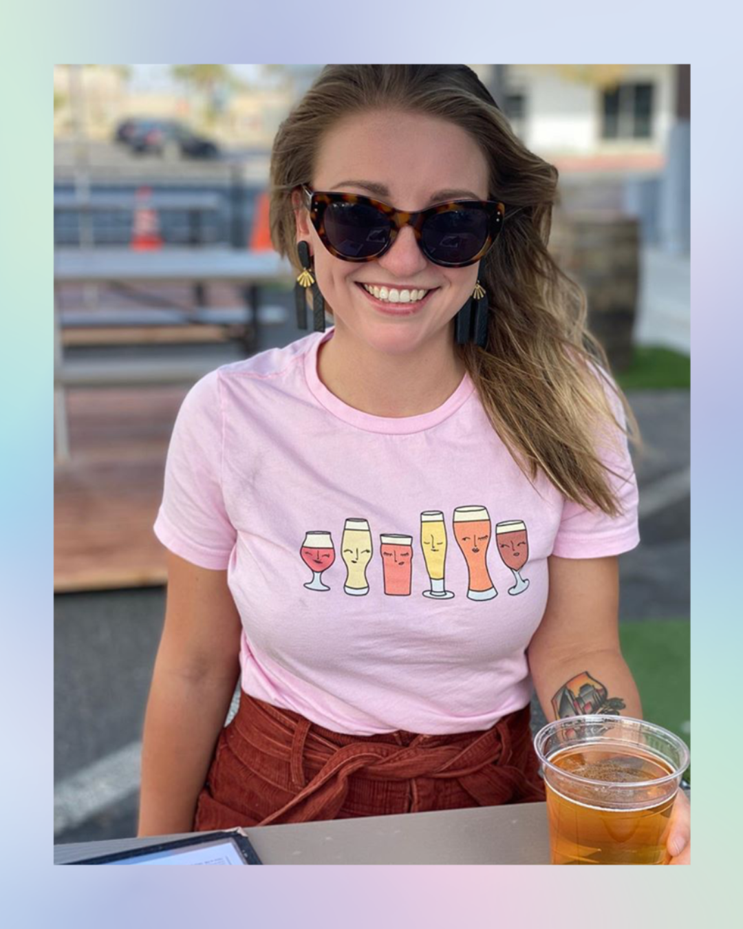 Sassy Beer Ladies Tee (Pink)