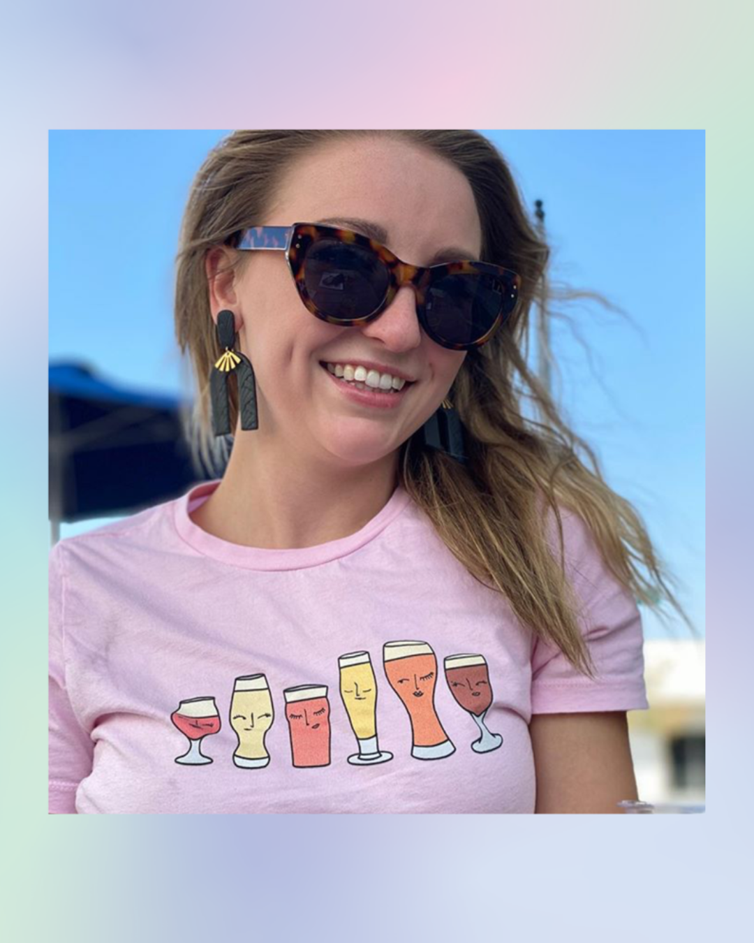 Sassy Beer Ladies Tee (Pink)