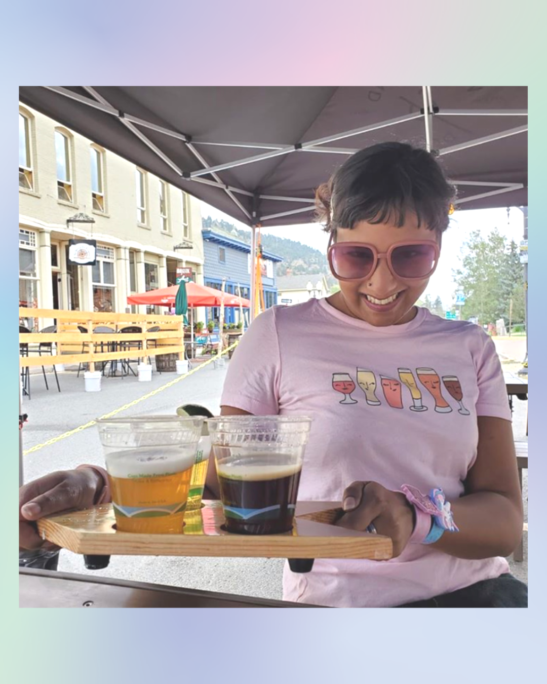 Sassy Beer Ladies Tee (Pink)