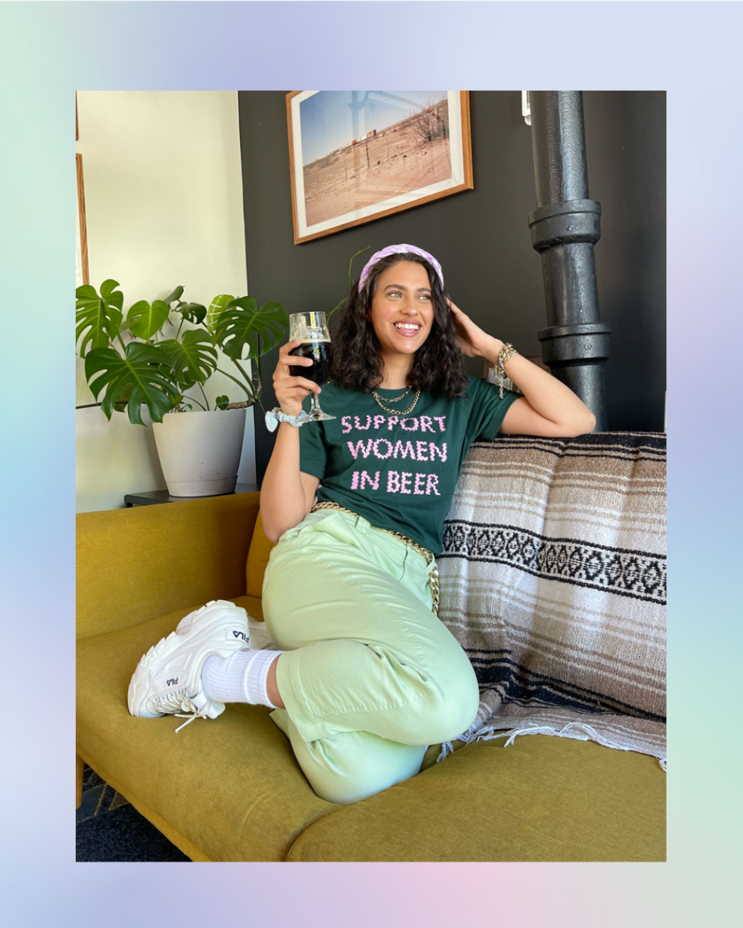 Support Women In Beer Tee (Green)