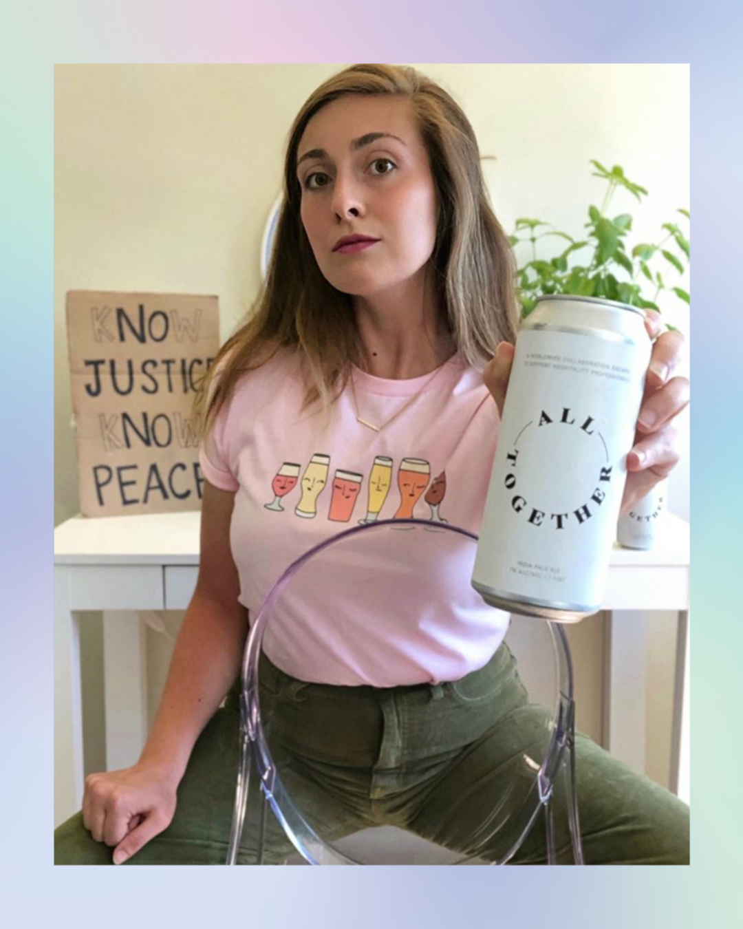 Sassy Beer Ladies Tee (Pink)