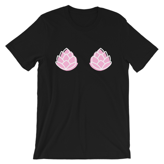 Hoppy Boobs Tee Pink and Black