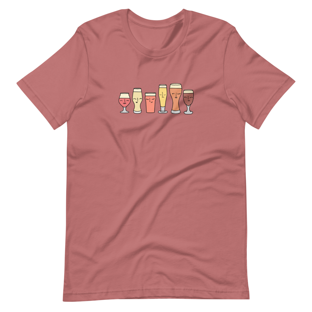 Sassy Beer Ladies Tee (dusty rose)