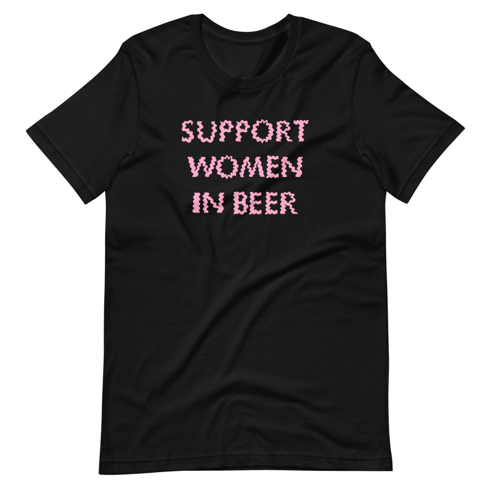 Support Women in Beer Tee (black)