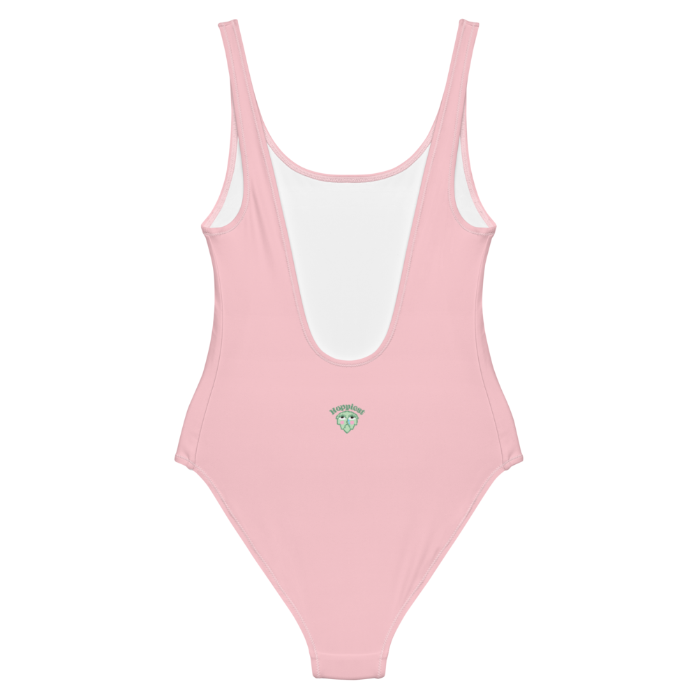 One-Piece Hoppy Boob Swimsuit (Pink)
