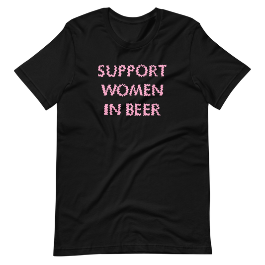 Support Women in Beer Tee (black)