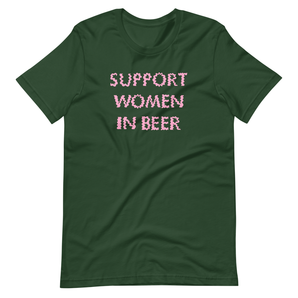 Support Women In Beer Tee (Green)
